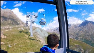 Rothorn Cable Car 🚠 Zermatt 🇨🇭  تله کابین سواری در سوئیس [upl. by Chladek]