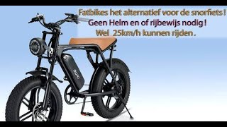 FatBike Alternatief voor de snorfietsen en snorscooters EFatBike Ouxi V9 de beste van 2023 [upl. by Aisats]