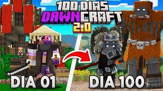 SOBREVIVI 100 DIAS NO NOVO DAWNCRAFT ECHOS OF LEGENDS COMO SAMURAI NO MINECRAFT COM O BrunimNeets [upl. by Gwenneth887]