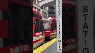 NorthlineTC Northbound Red Line leaving Central Station Main houstonmetro Metrorail HoustonTX [upl. by Maynard190]