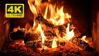 🔥 Crackling Fireplace 4K 12 HOURS Burning Fireplace amp Crackling Fire Sounds NO Music [upl. by Zrike629]