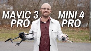 DJI Mavic 3 Pro vs Mini 4 Pro  Which drone should you buy in 2024 [upl. by Enomor886]