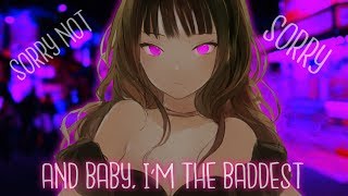 ◤Nightcore◢ ↬ Sorry Not Sorry lyrics [upl. by Kellia]