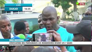 Conseil Constitutionnel  Vérification des parrainages les mandataires devant les 7 sages [upl. by Saxela]