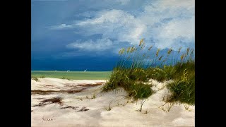 Moody Seascape in Acrylics [upl. by Learsi560]