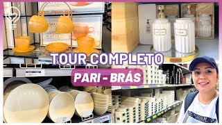 TOUR NAS MELHORES LOJAS DO PARI  BRÁS  Utilidade doméstica Mesa posta e Organizadores [upl. by Iveson264]