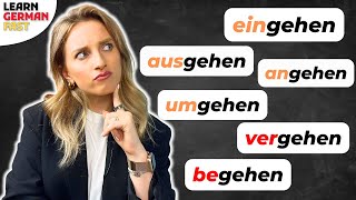 7 VERBEN mit quotGEHENquot 🇩🇪🚶‍♀️Deutscher Wortschatz B1  B2  C1  Learn German Fast [upl. by Allerus]