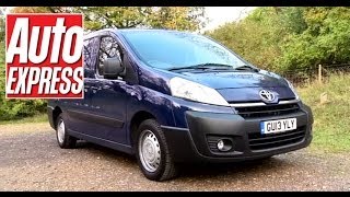 Toyota Proace  Peugeot Expert  Citroen Dispatch review  Auto Express [upl. by Camille]