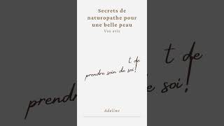 Avis de lectrice  secrets dune naturopathe pour une belle peau [upl. by Jeffie]