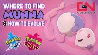 Where to find Munna amp How to Evolve Into Musharna  Pokemon Sword and Shield Munna Evolution [upl. by Nitas901]