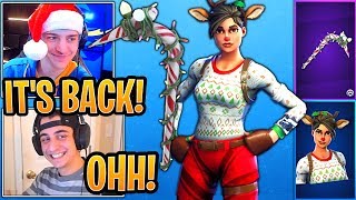 Streamers React to RARE Candy Axe and RedNosed Raider BACK in the Shop  Fortnite Moments [upl. by Gunthar951]