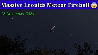 Top Live Leonids Meteor Fireballs HD seen over sky  Leonid Meteor Shower 2024 [upl. by Bondy]