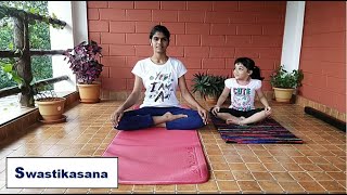 Yoga asana for beginners  Swastikasana [upl. by Asena805]