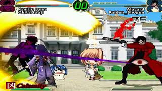 Mugen  Kamijo Toma and Okita Souji vs Alucard and Raiden Shogun [upl. by Erminia146]