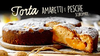 TORTA CON AMARETTI E PESCHE SCIROPPATE  Ricetta Facile  BuonIdea [upl. by Assirac]