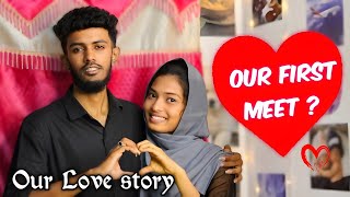 Our Love Story Ep  1  First meet 🤩  Anshas Anufa lovestory trending [upl. by Hahnert]