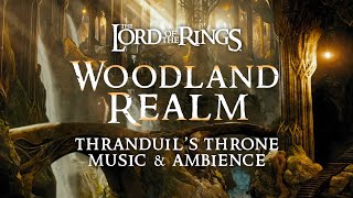 Lord of the Rings  🍂 The Woodland Realm Music amp Ambience Thranduils Throne with ASMRWeekly [upl. by Kiel]