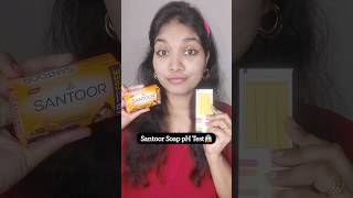 Santoor Soap pH Test 😱 ytshorts short viral youtube boombeauty [upl. by Eedyak]