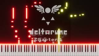 Lancers Theme  Deltarune Chapter 1  HARD Piano tutorial [upl. by Anceline]