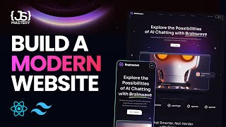 Build and Deploy a Fully Responsive Website with Modern UIUX in React JS with Tailwind [upl. by Battat340]