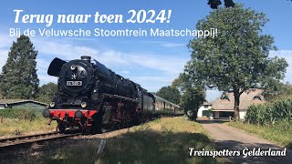 Terug naar toen bij de Veluwsche Stoomtrein Maatschappij  Treinspotters Gelderland  07092024 [upl. by Faydra]