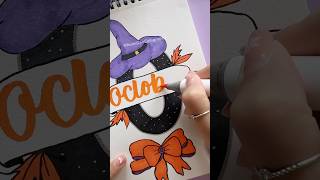 Front Page Idea October 🎃 shorts frontpage nhuandaocalligraphy [upl. by Fiertz]