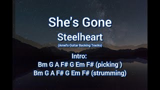 Shes Gone Steelheart Guitar Backing Tracks [upl. by Lluj]