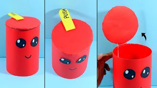 How to Make Trash Bin From Plastic Bottle  DIY Handmade Trash Bin  Paper Trash Bin Idea [upl. by Lebanna]