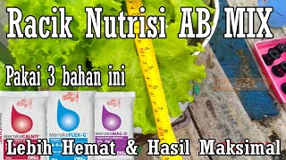 Meracik AB Mix Sendiri Pakai 3 Bahan Pupuk Meroke  LEBIH HEMAT amp HASIL MAKSIMAL [upl. by Ihpen392]