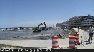 North Wildwood Emergency Beach Replenishment Project Timelapse [upl. by Uht227]