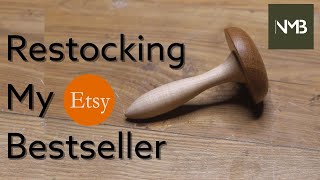 Making a batch of my best seller on Etsy  How to make a Darning Mushroom [upl. by Gilbertina]