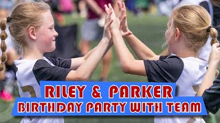 OutDaughtered  Riley And Parker Busbys BIRTHDAY BASH With Their Soccer Squad HEARTMARMING [upl. by Woothen]