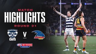 Geelong Cats v Adelaide Crows Highlights  Round 21 2024  AFL [upl. by Esinehc]