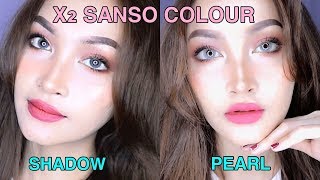 SOFTLENS TERLUNAK amp TERNYAMAN  Review X2 Sanso Colour  Shadow amp Pearl [upl. by Tiersten]