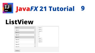 JavaFX 21 Tutorial 9  ListView [upl. by Sorkin326]