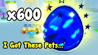 I Opened 600 Dominus Eggs And Hatched These Pets  Pet Simulator X Roblox [upl. by Ely]