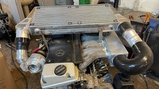 Nissan Patrol OM606 Engine Prep Start to Finish Engine Conversion With HE221W Turbo And Intercooler [upl. by Latrina877]