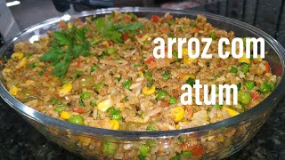 almoço completo em poucos minutos arroz com atum [upl. by Gombosi741]