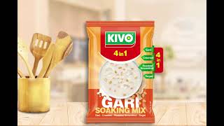 The New Kivo 4in1 Gari Soaking Mix [upl. by Airdnekal]