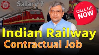 RAILWAY CONTRACTUAL POST रेलवे Supervisor भर्ती  Job Vacancy 2023  Latest job update  New Job [upl. by Akialam669]