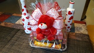 DOLLAR TREE DIY  VALENTINES DAY CANDY TRAY  GIFT IDEA [upl. by Mac55]