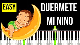 Duermete mi nino Venezuelan Trad Easy Piano Tutorial For Beginners [upl. by Eissej355]