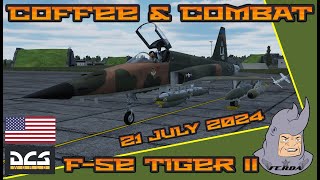 COFFEE amp COMBAT W USAF Pilot RHINO 21 July 2024  F5E Tiger II [upl. by Jewell]