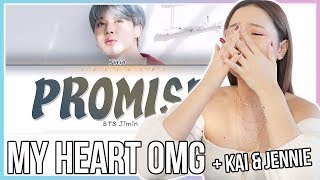 BTS JIMIN 지민  Promise 약속 REACTION  MY THOUGHTS ON KAI AND JENNIE DATING [upl. by Ahslek]