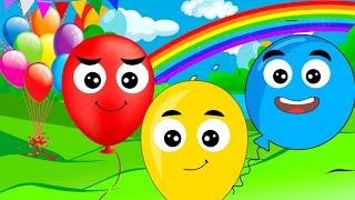 🎈 Balloon Flying Rhyme  New Baby Balloon Rhyme  Balloon Dance And Flying Song balloon kidssongs [upl. by Inga125]