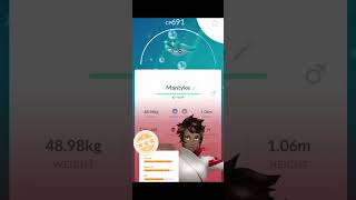 Shiny Mantyke viral shiny pokemon pogo shinypokemon [upl. by Arayc127]