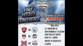 PHC Hockey Shattuck St Marys vs South Kent Selects [upl. by Pappano608]