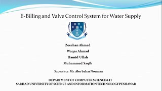 E billing and Water Valve Control System  FYP  final year project  mini project [upl. by Selim963]