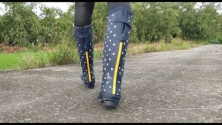 Navy Spot Joules wellies1 [upl. by Groveman]