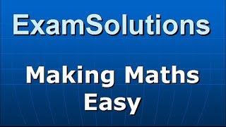 Cumulative distribution function Fy  S1 Edexcel June 2013 Q5de  ExamSolutions Maths Revision [upl. by Saideman]